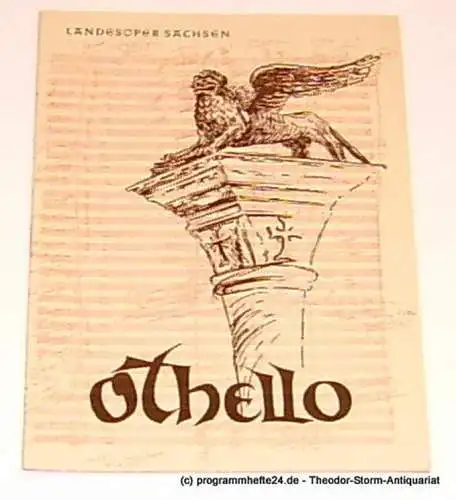 Landesoper Sachsen: Programmheft Giuseppe Verdi Othello 1953 (18). 