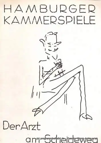 Hamburger Kammerspiele, Allgayer Wilhelm: Programmheft Der Arzt am Scheideweg ( The Doctor´s Dilemma ) Komödie in fünf Akten von Bernard Shaw. Blätter der Hamburger Kammerspiele 2. Heft der Spielzeit 1956 - 57 (18). 