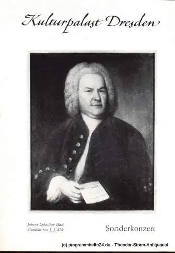 Kulturpalast Dresden, Werner Matschke, Forner Johannes, Hauschild Christian, Grösel Wolfgang: Programmheft Johann Sebastian Bach Matthäus-Passion BWV 244. Sonderkonzert am 28., 29. und 30. März 1989 im Festsaal des Kulturpalastes Dresden (18). 