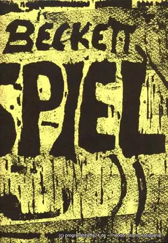 Theatergruppe IMPORT: Programmheft Endspiel von Samuel Beckett. Göttingen, Theater im OP 1.11. - 5.11. 1994 (18). 