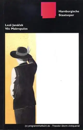 Hamburgische Staatsoper, Detlef Meierjohann, Becher Christoph, Cordes Annedore: Vec Makropulos. Programmheft zur Neuinszenierung am 16. Januar 2000 (18). 