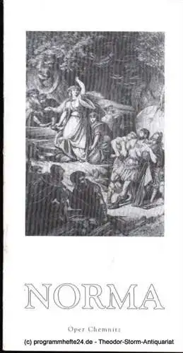 Städtische Theater Chemnitz, Rolf Stiska, Leimert Volkmar: Programmheft NORMA. Lyrische Tragödie. Konzertante Aufführung. Premiere 24. Mai 1998. Spielzeit 1997/98 (18). 