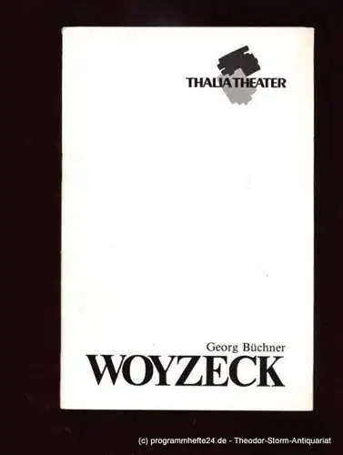 Thalia Theater Hamburg, Peter Striebeck, Schwedt Ernst: Programmheft Woyzeck von Georg Büchner. Eröffnungsvorstellungen 12. und 13. September 1980. Spielzeit 1980 / 81 (18). 