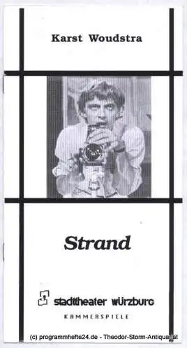 Stadttheater Würzburg, Kammerspiele, Tebbe Harms Kleen, Spiekermann Thomas: Programmheft Stand von Karst Woudstra ( Aan Zee ) Deutsche Erstaufführung. Premiere 23. Januar 1999. Spielzeit 1998 / 99 (18). 