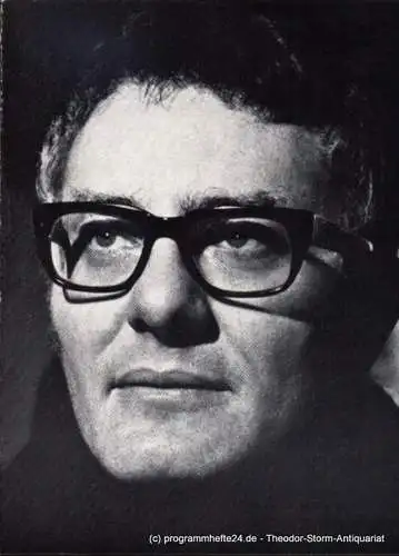 Thalia Theater Hamburg, Ruppel Walter, Gerber Hannelore, Clausen Rosemarie ( Fotos ): Programmheft Harlekinade ( Harlequinade ) Farce von Terence Rattigan. Komödie im Dunkeln ( Black Comedy ) von Peter Shaffer. Spielzeit 1968 / 69 Heft 2 (18). 