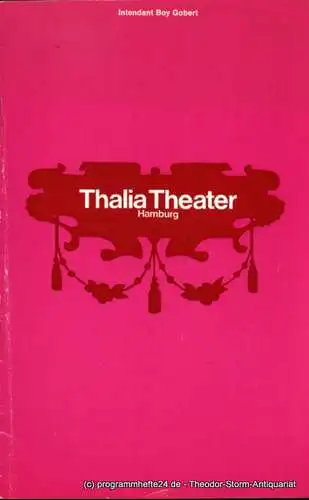 Thalia Theater Hamburg, Boy Gobert, Blasche Gerhard, Gerber Hannelore, Clausen Rosemarie ( Fotos ): Programmheft Viel Lärm um Nichts. Lustspiel von William Shakespeare. Spielzeit 1969 / 70 Heft 6 (18). 