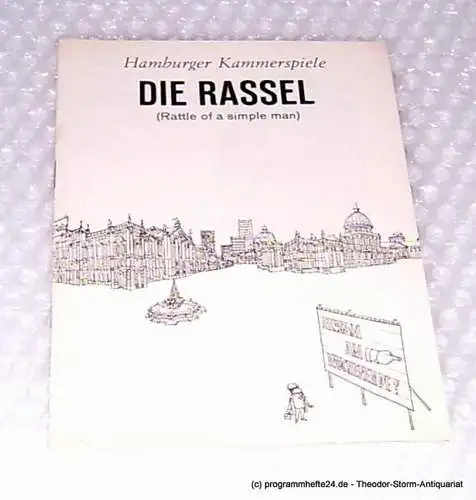 Hamburger Kammerspiele, Allgayer Wilhelm: Programmheft Die Rassel. Rattle of a simple man. Komödie von Charles Dyer. Blätter der Hamburger Kammerspiele 6. Heft der Spielzeit 1964 / 65 (18). 