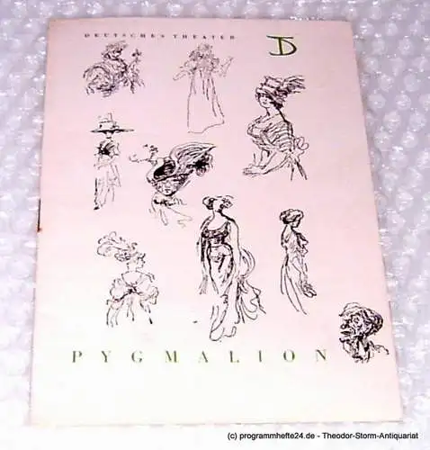 Deutsches Theater Staatstheater Kammerspiele, Wolfgang Langhoff, Klipphardt Lothar: Programmheft Pygmalion. Komödie von Bernard Shaw (18). 