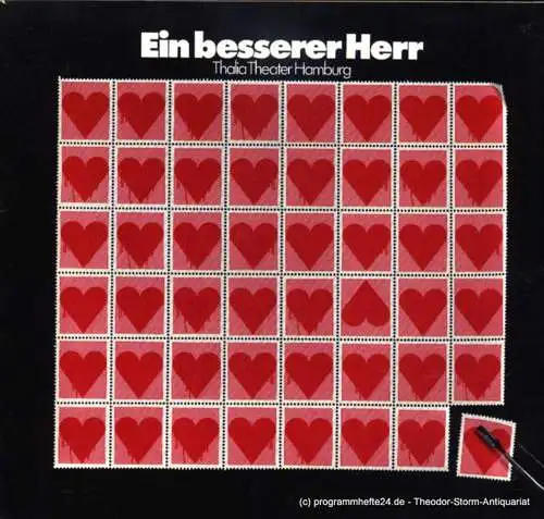Thalia Theater Hamburg, Boy Gobert, Matthies Holger, Lunin Hanno: Programmheft Ein besserer Herr von Walter Hasenclever. Spielzeit 1972 / 73 Heft 5 (18). 