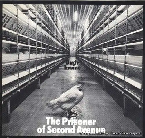 Thalia Theater Hamburg, Boy Gobert, Matthies Holger, Lunin Hanno: Programmheft Dachlawine ( The Prisoner of Second Avenue ) von Neil Simon. Deutsche Erstaufführung. Premiere 28. März 1973. Spielzeit 1972 / 1973 Heft 10 (18). 