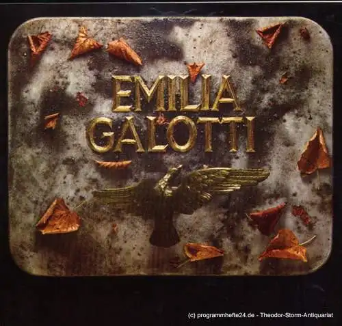 Thalia Theater Hamburg, Boy Gobert, Matthies Holger, Kluth Michael: Programmheft Emilia Galotti von Gotthold Ephraim Lessing. Premiere 18. Oktober 1975. Spielzeit 1975 / 76 (18). 
