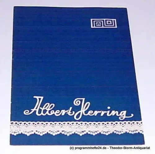 Städtische Theater Karl-Marx-Stadt, Gerhard Meyer, Steindorf Eberhard: Programmheft Albert Herring. Heitere Kammeroper nach Guy de Maupassant von Eric Crozier. Erstaufführung am 9. November 1966. Spielzeit 1966 / 1967 (18). 