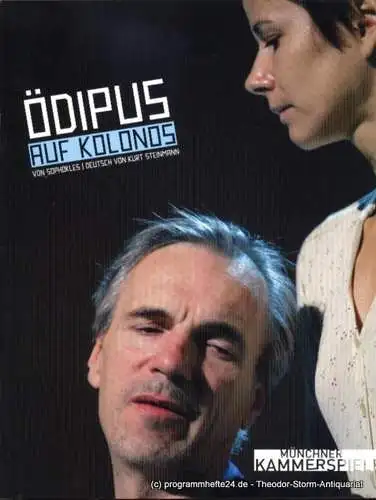Münchner Kammerspiele, Frank Baumbauer, Raabke Tilman: Programmheft Ödipus auf Kolonos von Sophokles. Premiere 27. September 2007 Schauspielhaus. Spielzeit 2007 / 08 (18). 