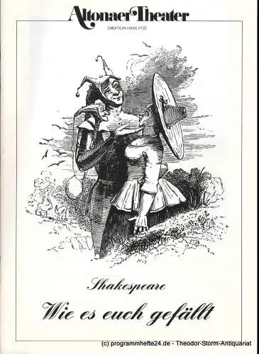 Altonaer Theater, Hans Fitze, Dagmar Hinners: Programmheft Wie es euch gefällt. Lustspiel von William Shakespeare. Deutsch nach Schlegel. Programmheft 5 Spielzeit 1989 / 90 (18). 