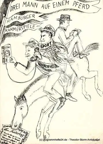 Hamburger Kammerspiele, Ilse Höger: Programmheft Drei Mann auf einem Pferd. Lustspiel von John Cecil Holm und Georg Abbot. Blätter der Hamburger Kammerspiele 4. Heft der Spielzeit 1965 / 66 (18). 