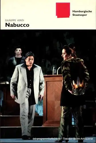 Hamburgische Staatsoper, Louwrens Langevoort, Ingo Metzmacher, Detlef Meierjohann, Christoph Becher, Annedore Cordes: Programmheft zur Premiere Nabucco am 25. Januar 2004 (18). 