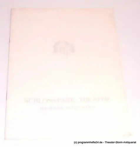Schlosspark Theater Berlin-Steglitz, Boleslaw Barlog, Albert Beßler: Programmheft Candida. Ein Mysterium von George Bernard Shaw. Spielzeit 1964 / 65 Heft 126 (18). 