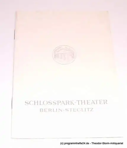 Schlosspark-Theater Berlin Steglitz, Boleslaw Barlog, Albert Beßler: Programmheft Der gute Mensch von Sezuan. Parabelstück von Bertolt Brecht. Spielzeit 1966 / 67 Heft 144 (18). 