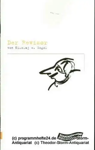Staatstheater Darmstadt, Gerd-Theo Umberg, Josef Mackert: Programmheft Der Revisor. Komödie von Nikolaj W. Gogol. Premiere 19. Mai 2001 Kleines Haus. Spielzeit 2000 / 2001 Programmheft Nr. 97 (18). 
