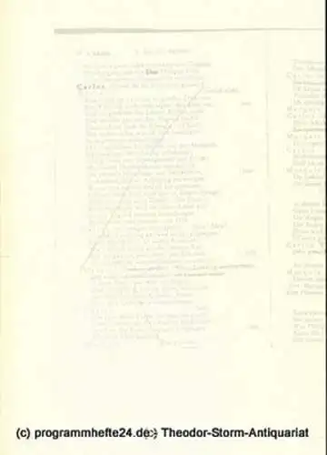 Deutsches Schauspielhaus in Hamburg, Frank Baumbauer, Wilfried Schulz: Programmheft Don Carlos. Ein dramatisches Gedicht von Friedrich Schiller. Premiere 31. März 1996 (18). 