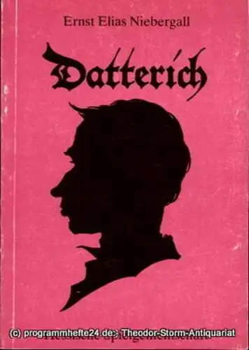 Staatstheater Darmstadt, Peter Brenner, Barbara Förster: Programmheft Datterich. Lokalposse von Ernst Elias Niebergall. Wiederaufnahme 19. März 1990. Programmbuch 111 Spieljahr 1990 (18). 