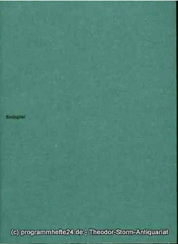 Theatre Vidy-Lausanne E.T.E., Münchner Kammerspiele: Programmheft Endspiel von Samuel Beckett (18). 