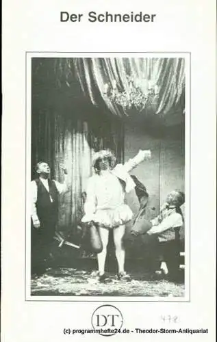 Deutsches Theater Göttingen, Günther Fleckenstein: Programmheft Der Schneider ( Krawiec ) von Slawomir Mrozek. Deutsche Erstaufführung. Premiere 11. Oktober 1980. Spielzeit 1980 / 81 Heft 478 (18). 