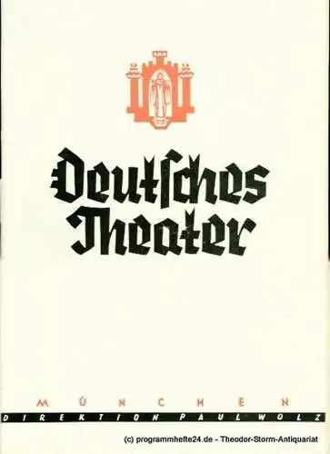 Deutsches Theater, Paul Wolz, Oscar Angerer: Programmheft Im Traumland der Revue. Eröffnungsprogramm. Premiere 21. Dezember 1951. 1. Folge. 21. Dezember 1951 bis 13. Januar 1952 (18). 