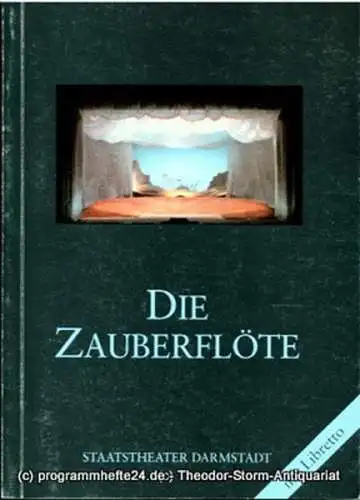 Staatstheater Darmstadt, Peter Brenner, Ludwig Baum: Programmheft Die Zauberflöte von Wolfgang Amadeus Mozart. Premiere 5. Juni 1987. Programmbuch Nr. 58. Mit Libretto (18). 