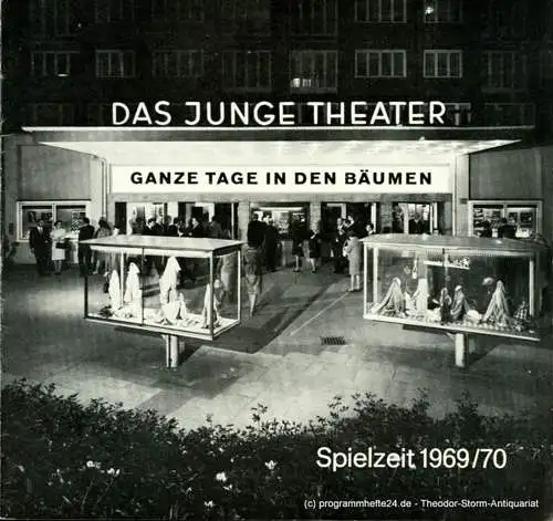 Das Junge Theater, Friedrich Schütter, Wolfgang Borchert: Programmheft Ganze Tage in den Bäumen. Schauspiel von Marguerite Duras. Spielzeit 1969 / 70 Heft 3 (18). 