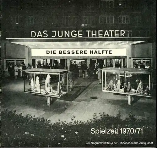 Das Junge Theater, Friedrich Schütter, Wolfgang Borchert: Programmheft Die bessere Hälfte ( How The Other Half Loves ). Lustspiel von Alan Ayckbourn. Spielzeit 1970 / 71 Heft 10 (18). 