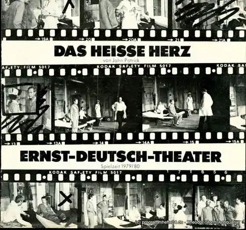Ernst  Deutsch  Theater Hamburg, Friedrich Schütter, Wolfgang Borchert: Programmheft Das heiße Herz von John Patrick. Premiere 24. April 1980. Spielzeit 1979 / 80 Heft 9 und 10 (18). 