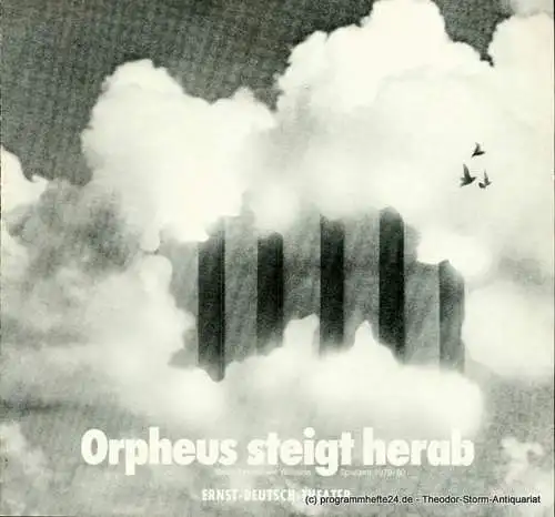 Ernst  Deutsch  Theater Hamburg, Friedrich Schütter, Wolfgang Borchert: Programmheft Orpheus steigt herab von Tennessee Williams. Premiere 30. August 1979. Spielzeit 1979 / 80 Heft 1 (18). 
