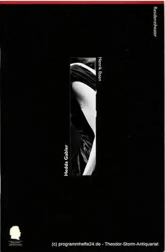 Bayerisches Staatsschauspiel, Eberhard Witt, Henrik Bien, Rosemarie Skutnik: Programmheft Hedda Gabler von Henrik Ibsen. Premiere 24. September 1995 im Residenztheater. Spielzeit 1995 / 96 Programmheft Nr. 30 (18). 