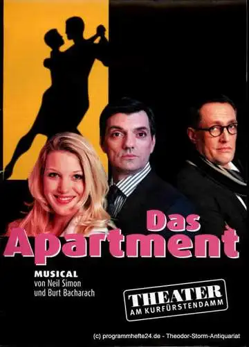 Theater am Kurfürstendamm, Direktion Woelffer: Programmheft Das Apartment. Musical von Neil Simon und Burt Bacharach. Premiere 16. März 2008 (18). 