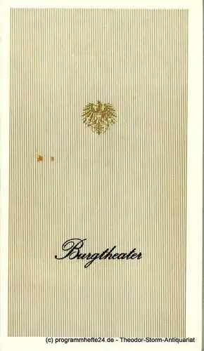 Wiener Burgtheater, Lothar Knessl: Burgtheater Programmheft Maria Stuart von Friedrich Schiller. Saison 1983 / 84 Heft Nr. 7 (18). 