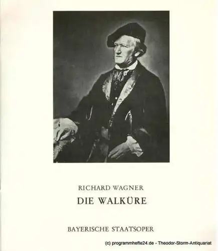 Bayerische Staatsoper, Staatsintendant August Everding, Irmgard Scharberth: Programmheft Die Walküre. Premiere 9. Juni 1974. Spielzeit 1976 / 77 (18). 