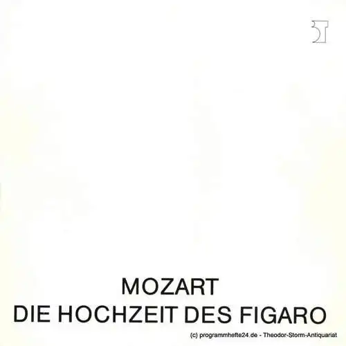 Bremer Theater, Tobias Richter, Michael Klügl, Frank Hilbrich: Programmheft Die Hochzeit des Figaro. Bremer Fassung.  Programmheft 14 / 2. April 1988 (18). 