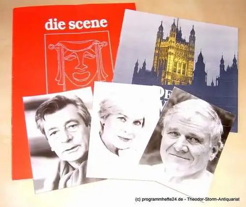 Tourneetheater die scene Hanns Kugelgruber: Programmheft DER FALL WINSLOW. Schauspiel von Terence Rattigan. Spielzeit 1991 / 92 mit 3 beiliegenden original Porträtfotos (18). 