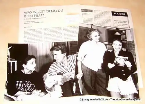 Neue Schaubühne München: Pressematerial zu Was willst Du denn beim Film von Neil Simon mit 2 original Szenenfotos (18). 