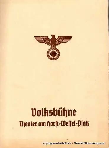 Volksbühne Berlin, Theater am Horst-Wessel-Platz, Eugen Klöpfer, Fritz R. Schulz: Programmheft Romeo und Julia. Trauerspiel von Shakesspeare (18). 