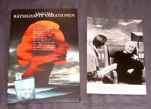 Konzertdirektion Landgraf: Programmheft Rätselhafte Variationen - Enigma. Premiere am 25.11.1998 im Stadttheater Amberg (18). 