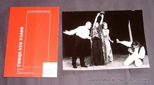 Neue Schaubühne München, Jürgen Angst: Programmheft TORQUATO TASSO. Schauspiel von Johann Wolfgang Goethe. Tourneepremiere am 4.10.1996 in Hamburg - Bergedorf. Spielzeit 1996 / 97 Heft 2 (18). 