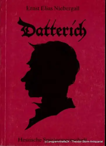 Staatstheater Darmstadt, Peter Brenner, Barbara Förster: Programmheft Datterich. Lokalposse von Ernst Elias Niebergall. Wiederaufnahme 19. März 1990. Programmbuch 111 Spieljahr 1990 (18). 