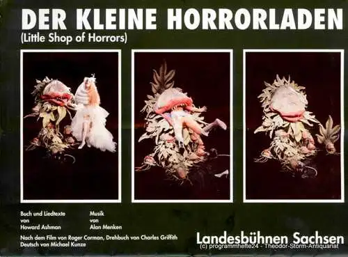 Landesbühnen Sachsen, Christian Schmidt, Evelin Ledig: Programmheft Der kleine Horrorladen. Musical. Premiere 29. Februar 1992. Spielzeit 1991 / 92 Heft 7 (18). 