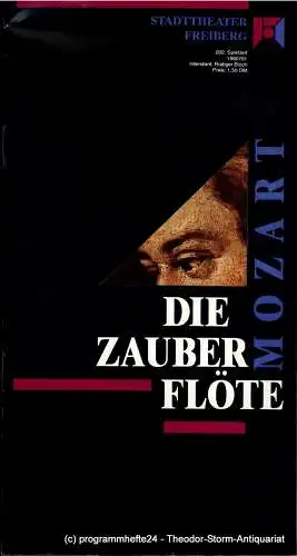 Stadttheater Freiberg, Rüdiger Bloch, Juliane Piontek: Programmheft Die Zauberflöte. Spielzeit 1990 / 91 (18). 