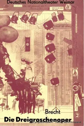 Deutsches Nationaltheater Weimar, Gert Beinemann, Sigrid Busch, Franz Havemann: Programmheft Die Dreigroschenoper von Bertolt Brecht / Kurt Weill. Premiere 16. September 1973 (18). 