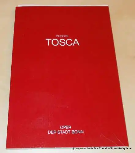 Oper der Stadt Bonn, Jean-Claude Riber: Programmheft TOSCA. Musikdrama von Giacomo Puccini. Premiere 21. Dezember 1986 (18). 