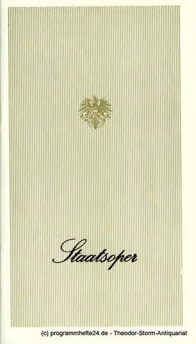 Österreichischer Bundestheaterverband, Direktion der Staatsoper Wien, Lothar Knessl: Programmheft La Traviata. Oper nach Alexandre Dumas von Francesco Maria Piave. Staatsoper Saison 1971 / 72 (18). 