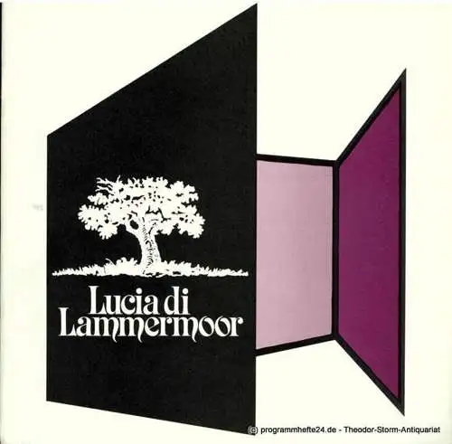 Niedersächsische Staatstheater Hannover, Günter Roth, Alexander May: Programmheft Lucia li Lammermoor. Oper von Salvatore Cammarano. 26. März 1980 (18). 